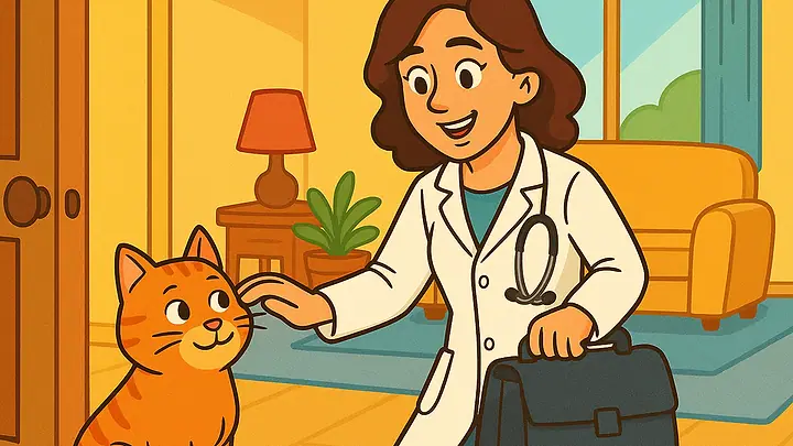 Atendimento veterinário em domicílio