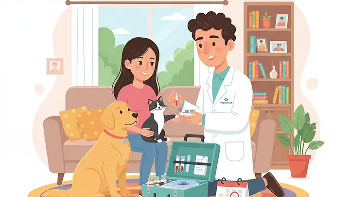 Exame sangue pets em casa