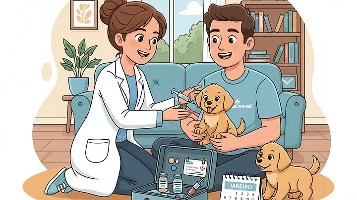 Primeira vacina no cachorro