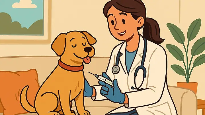 Vacina pet em casa